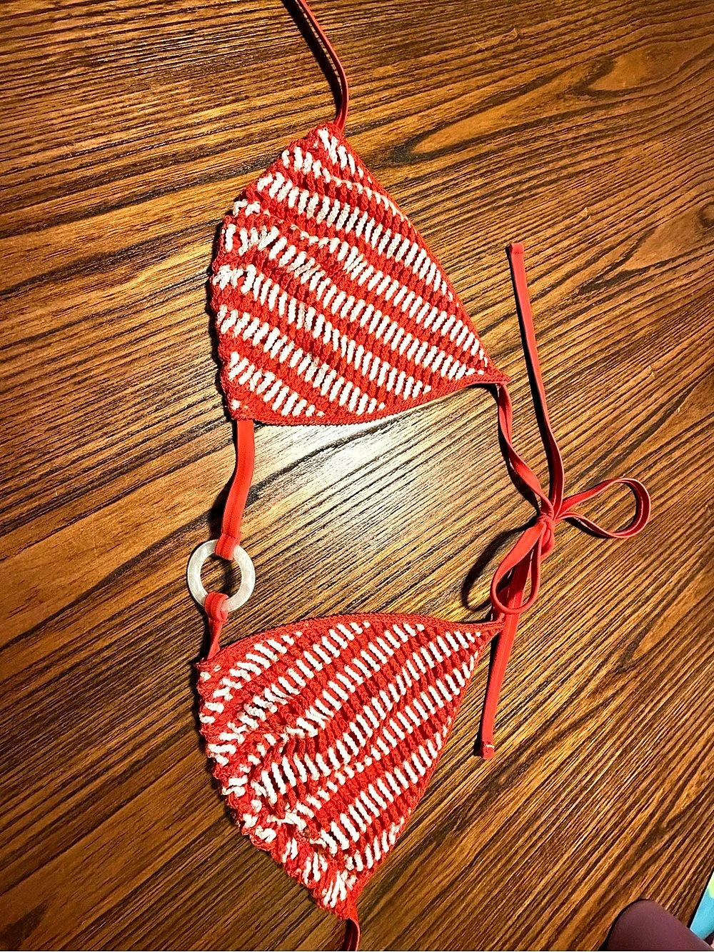 Wild Fable Striped Bikini in Red & White Size XL Like New